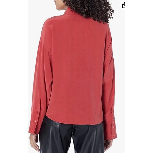 Rebecca Taylor Silk Long Sleeve Pull On‎ Top Blouse NWT $325 Size Small - Picture 2 of 13